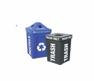 Recycling and trash bin